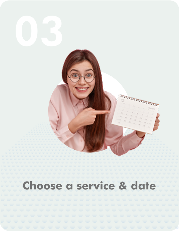 Choose a service & date